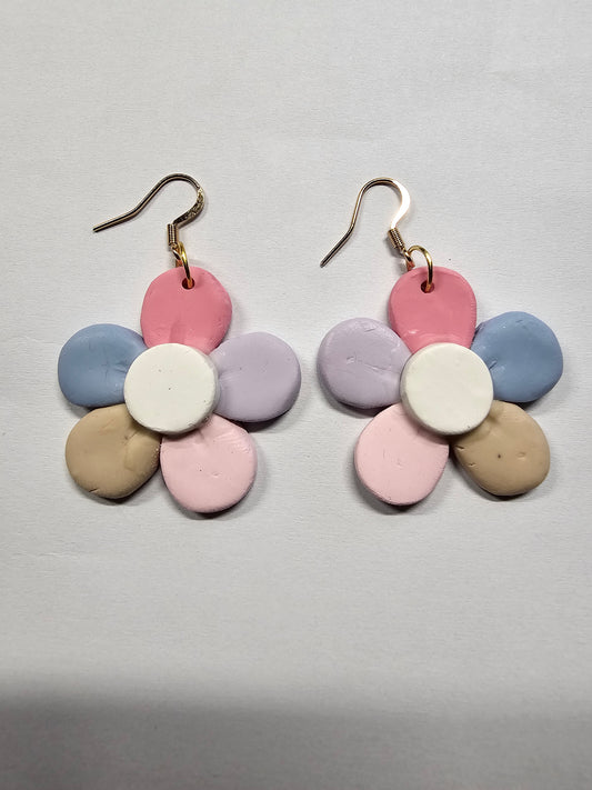 Daisy Petal Earrings (Pastel)