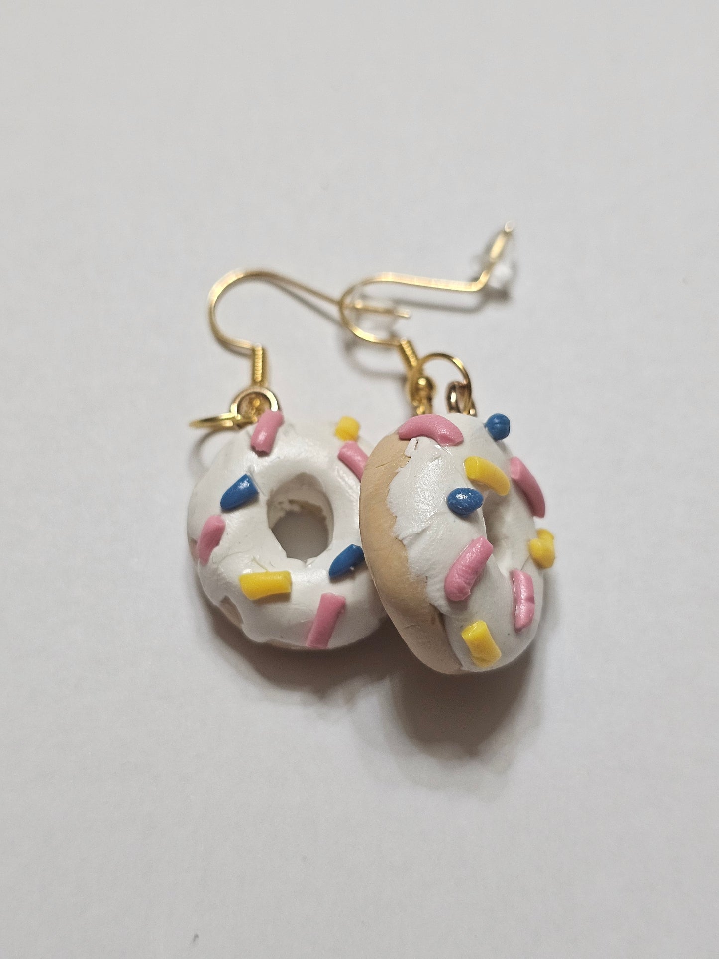 Frosty, Sprinkle Donut Earrings