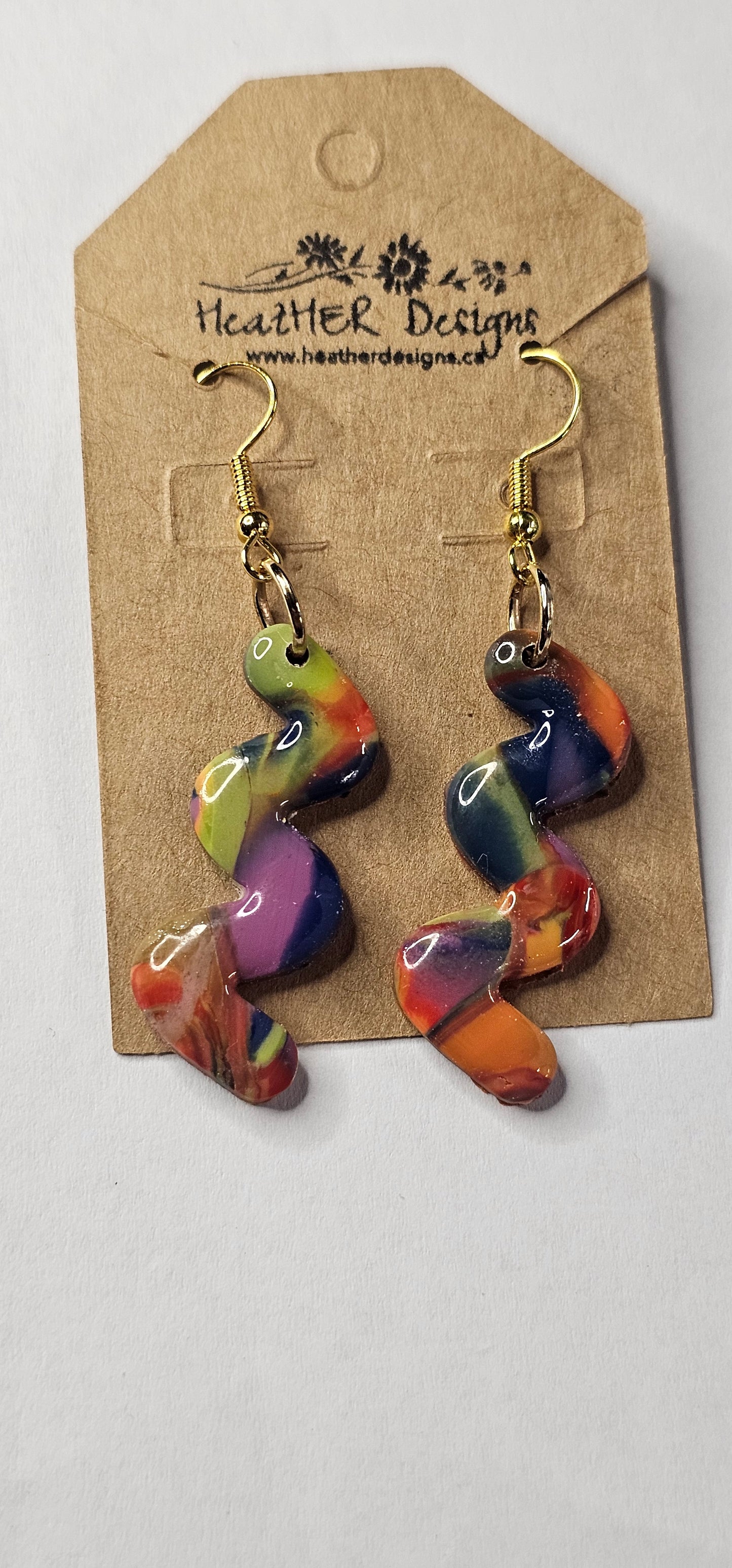 Abstract Swirl Earrings (Various Syles)