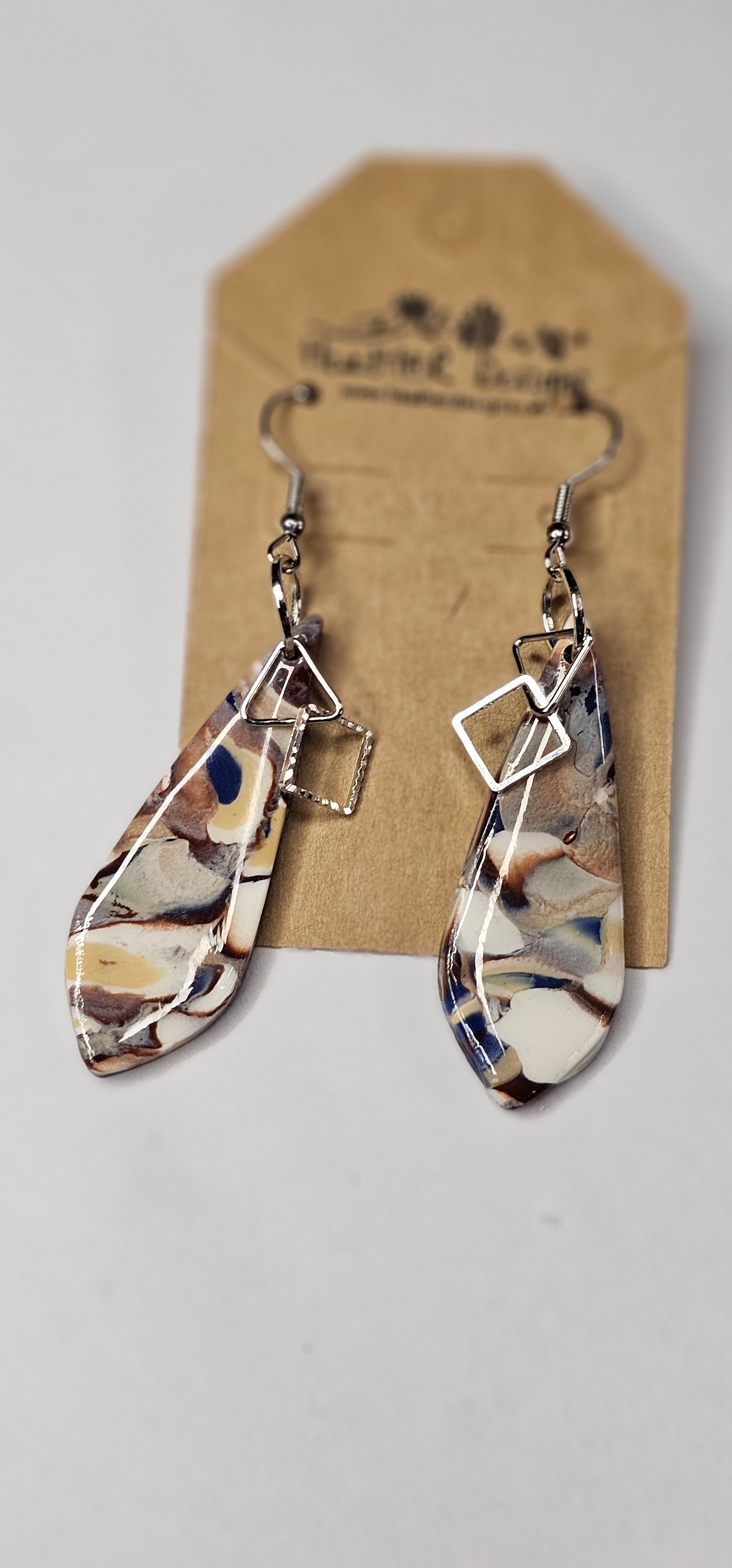 Abstract Dangle Earring with Elegant Accents (Multiple Options)