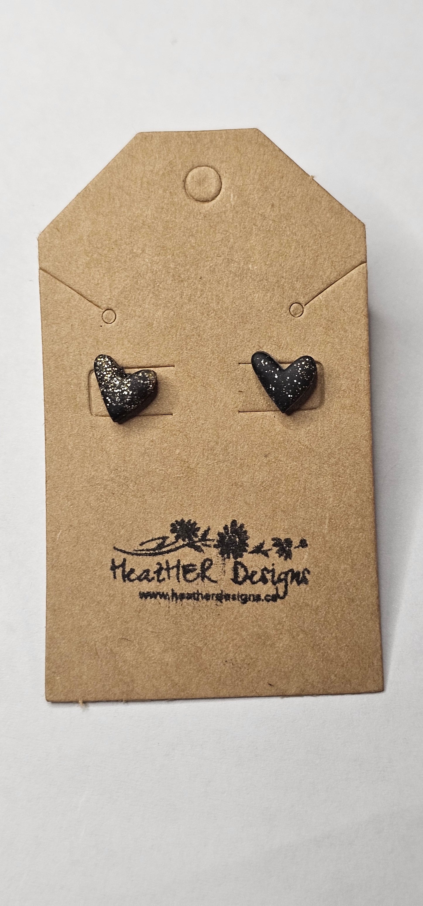 Mini Heart Earrings (Various Colours)