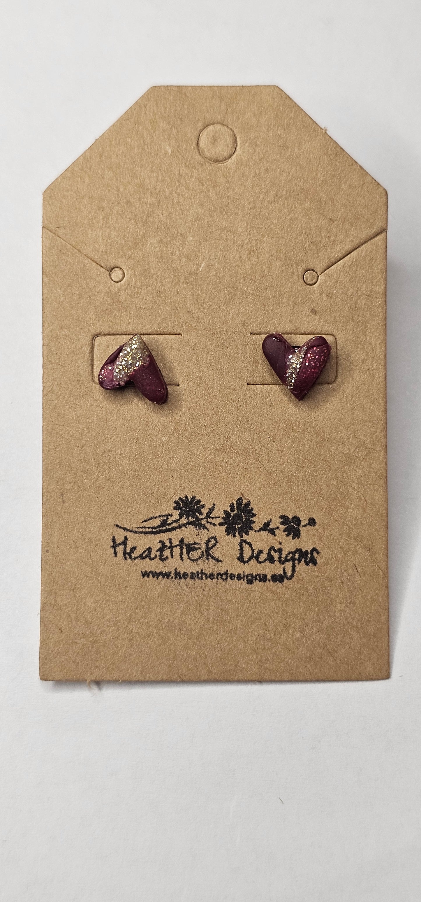 Mini Heart Earrings (Various Colours)