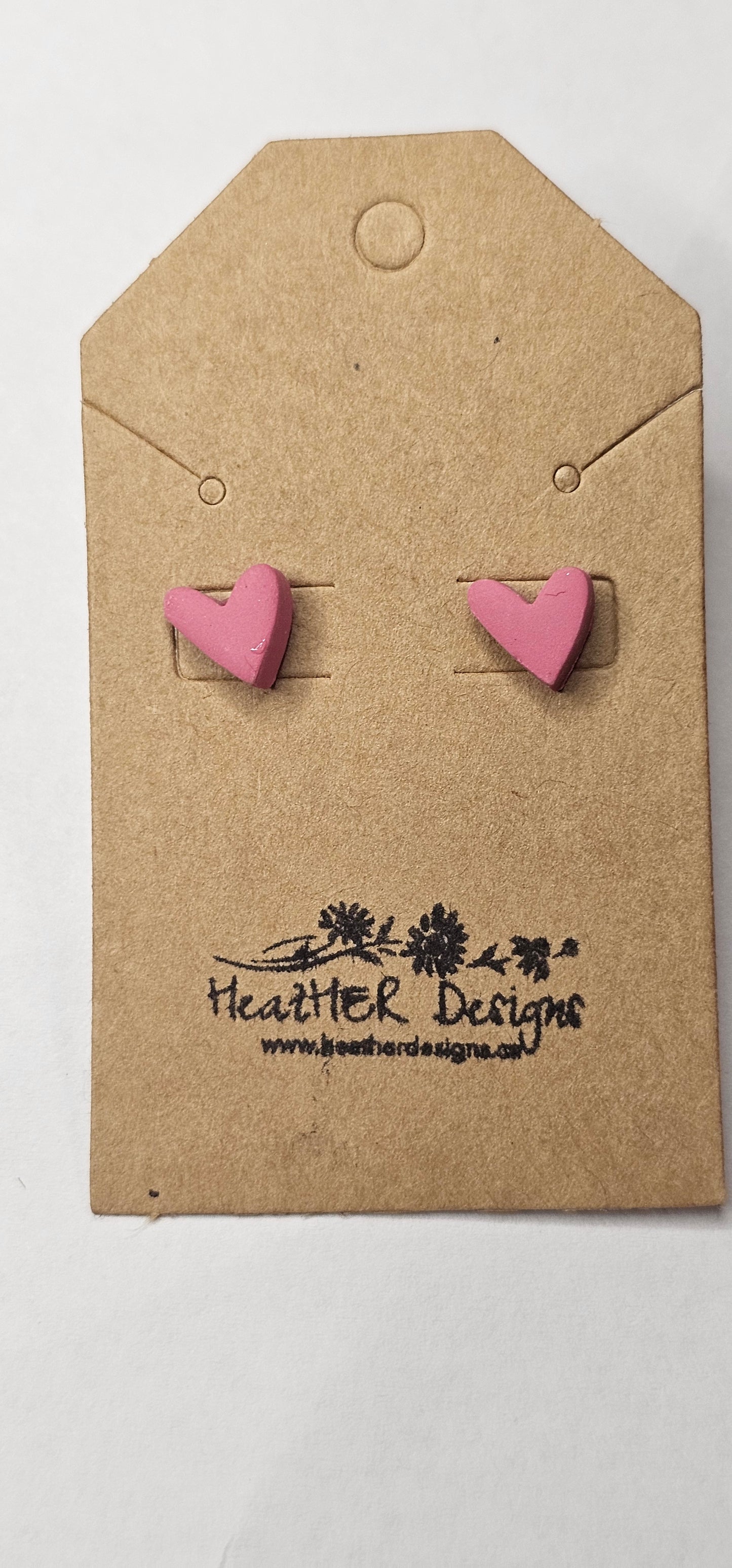 Mini Heart Earrings (Various Colours)