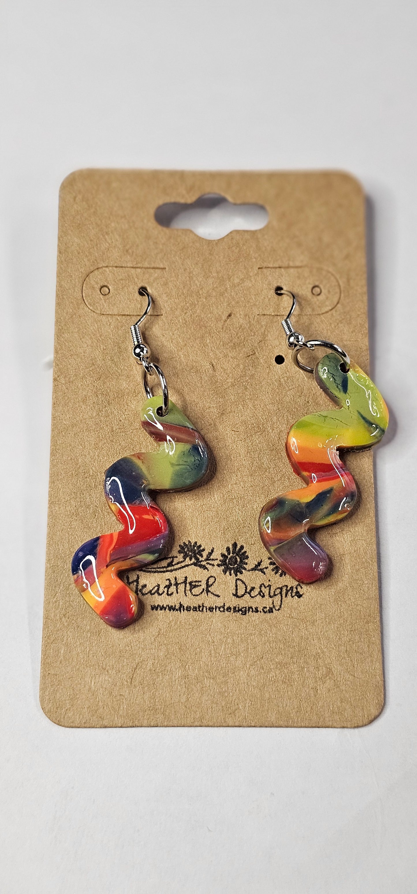 Abstract Swirl Earrings (Various Syles)