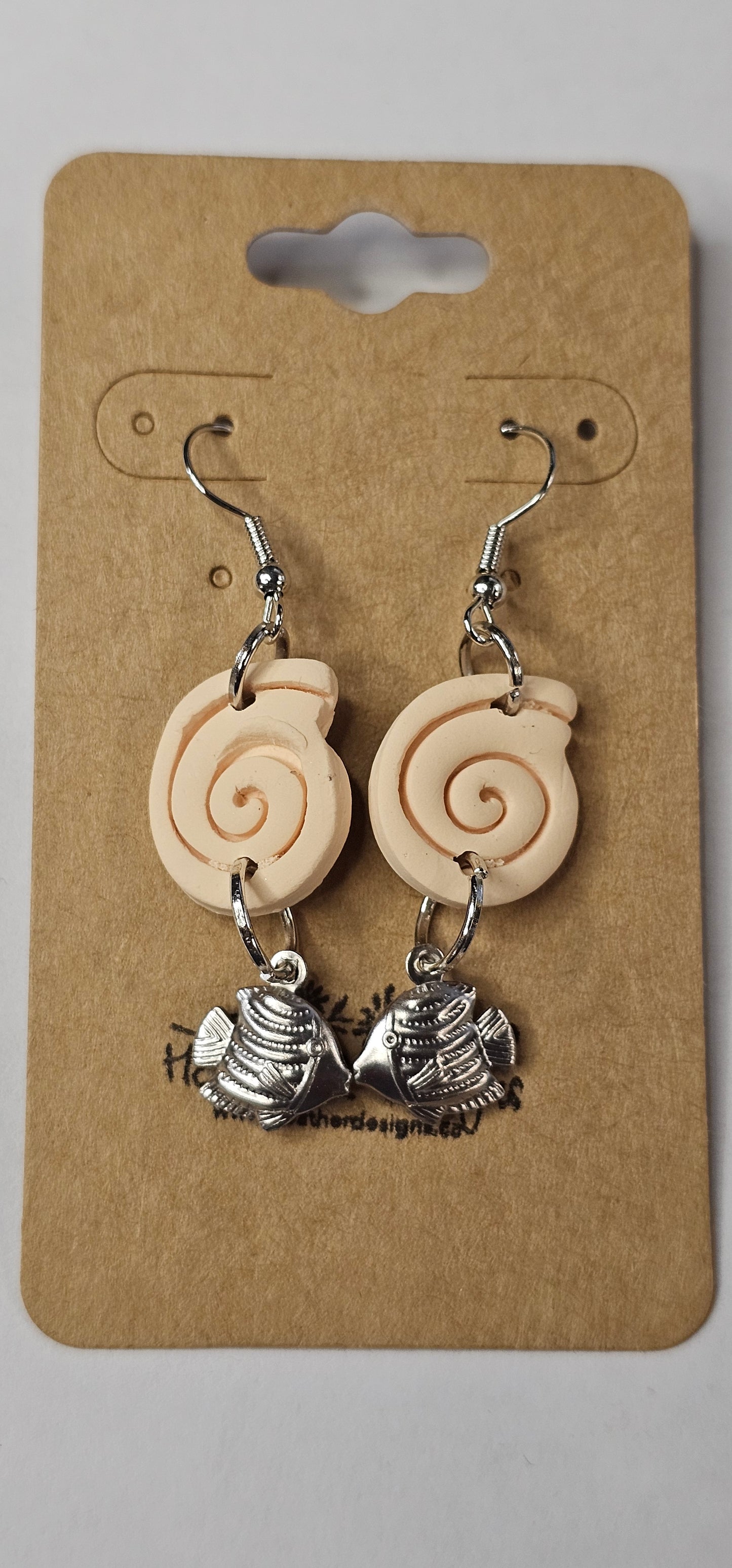 Nautilus Earing with Cute Bauble (Various Colours and Styles)