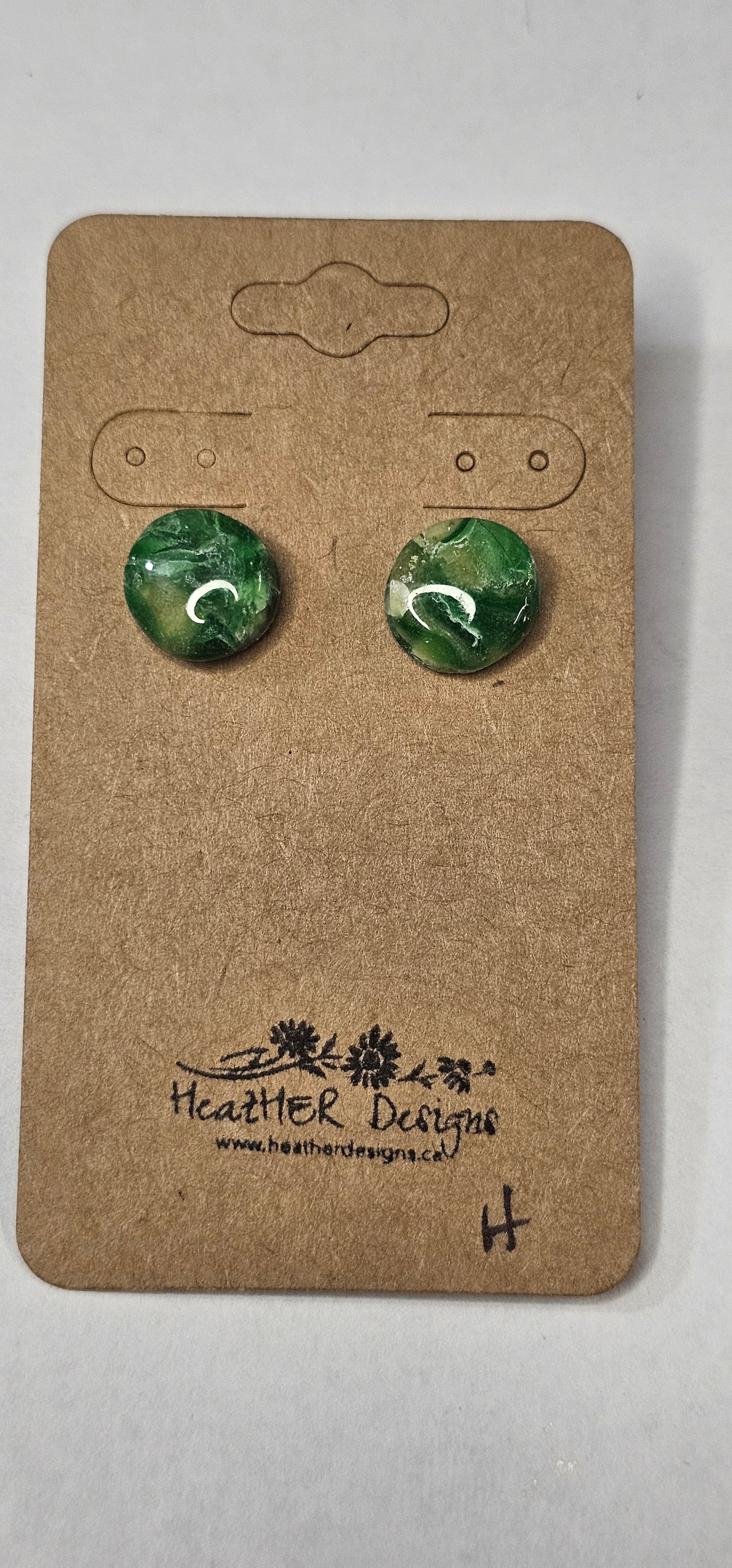 Gumdrop Button Earrings on a Hypoallergenic Post (Various)