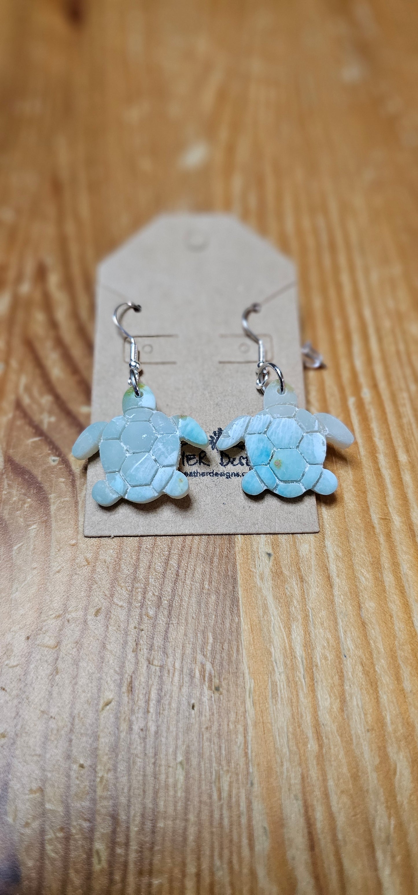 Translucent Turtle Earrings